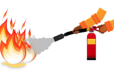 Uso do extintor de incêndio